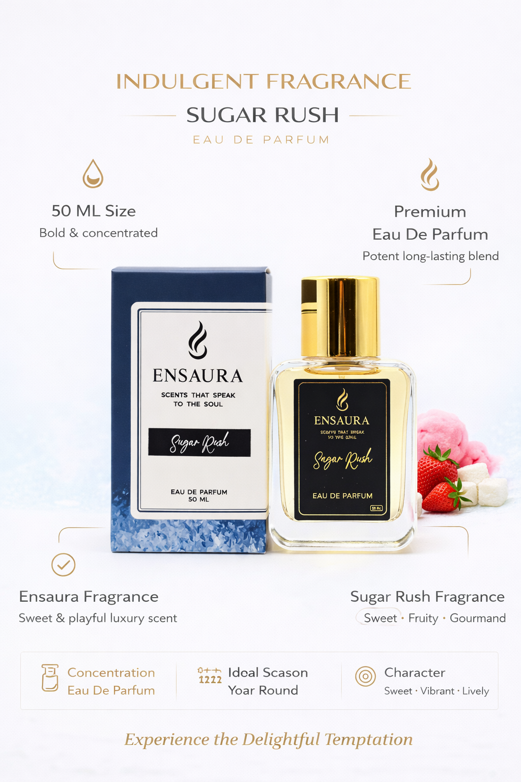 Sugar Rush Eau De Parfum – Sweet Gourmand Long Lasting Perfume - Image 2