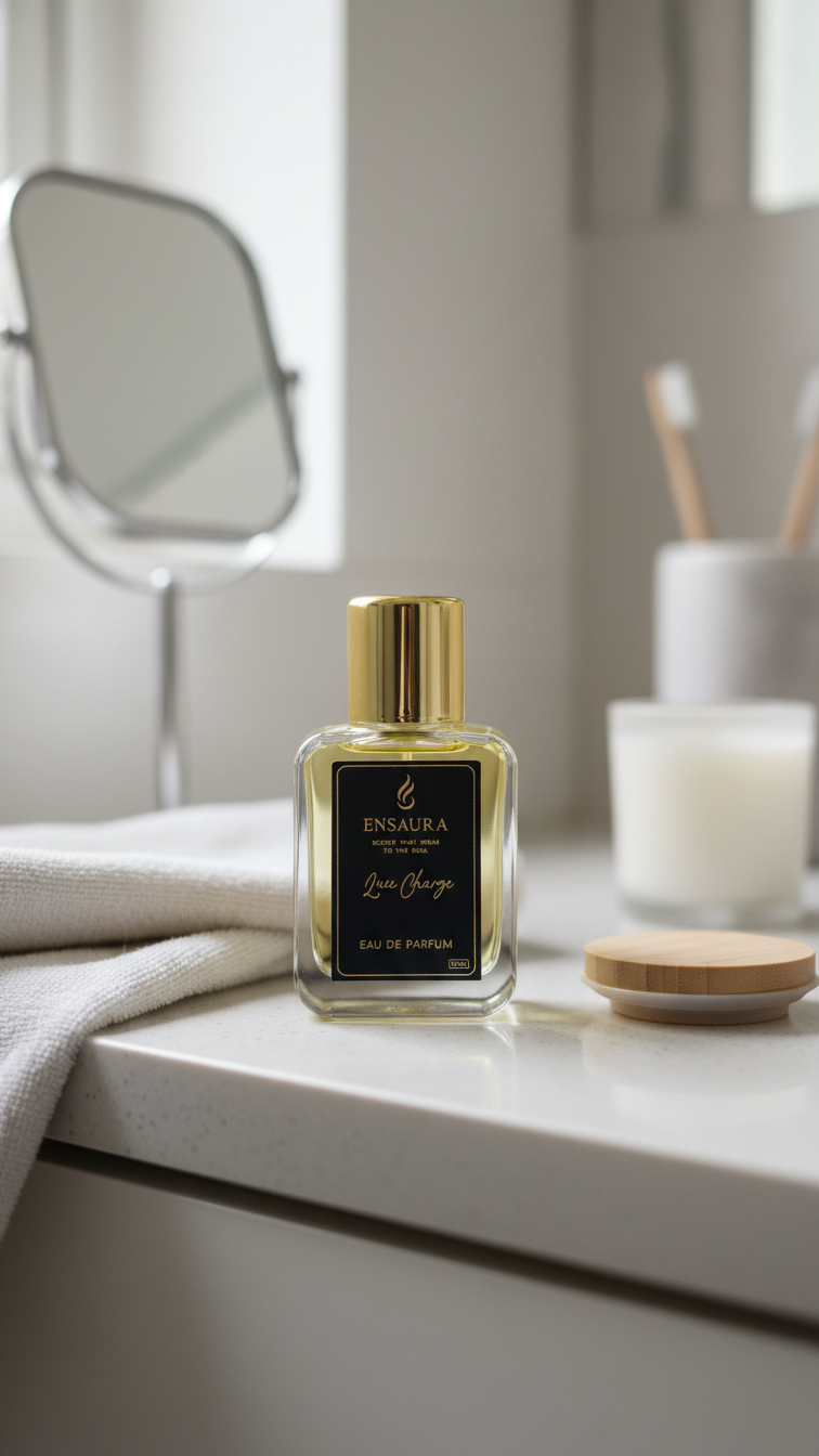luxury amber woody perfume long lasting fragrance bottle