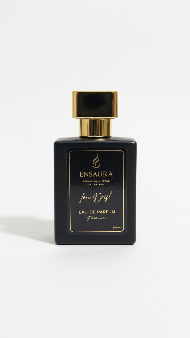 Ensaura Ion Drift perfume bottle fresh aquatic long lasting fragrance