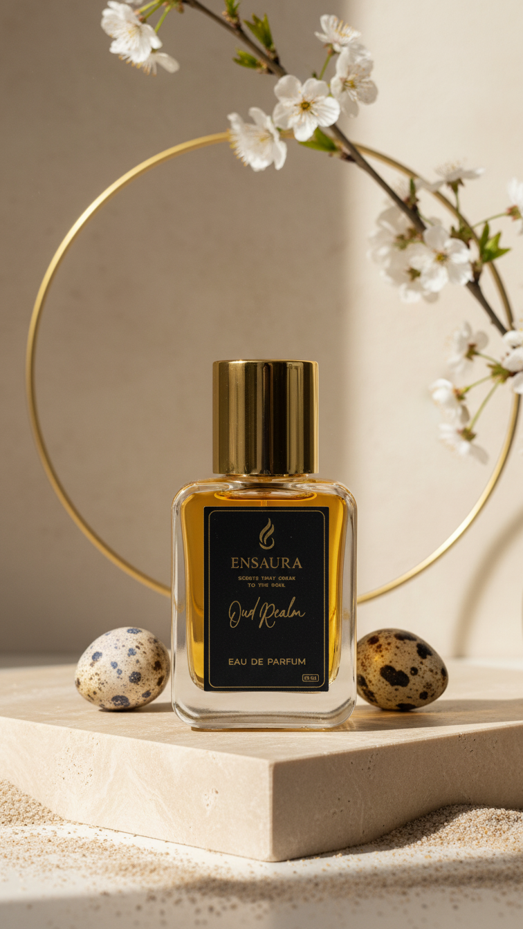 luxury oud perfume long lasting woody fragrance bottle