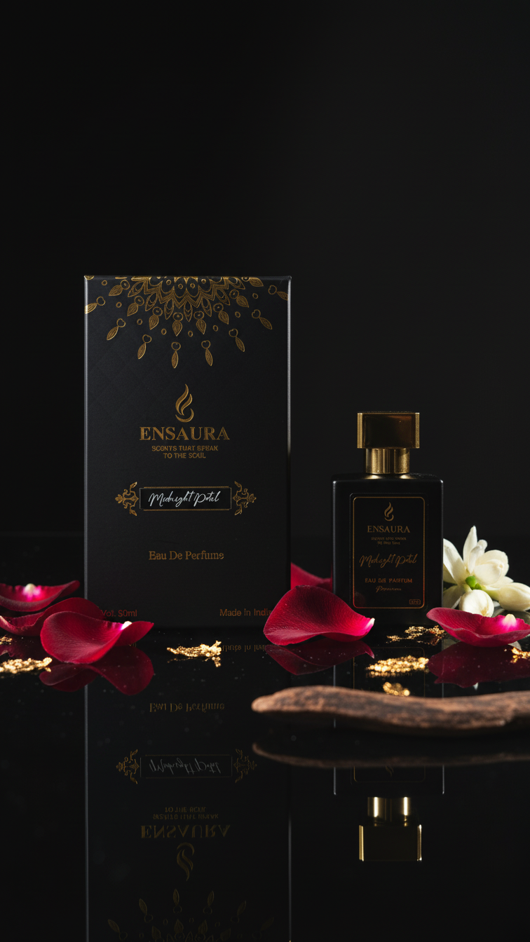 Ensaura Midnight Petal Cigar Perfume for Men – Smoky Woody Luxury Fragrance SKU: EP016 - Image 5